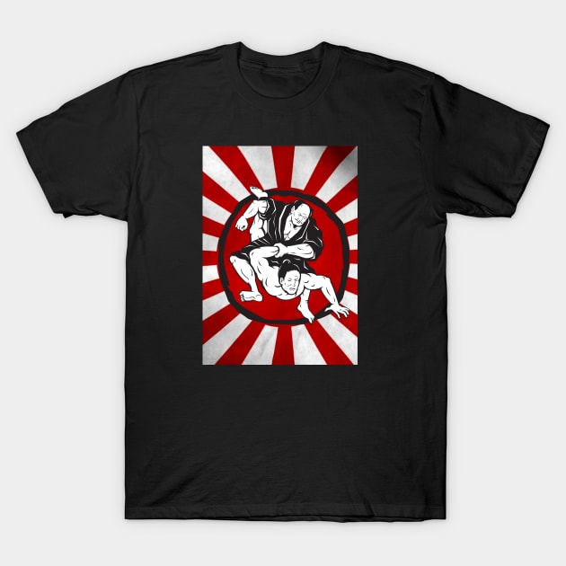 SUMO WRESTLERS T-Shirt by Katebi Designs